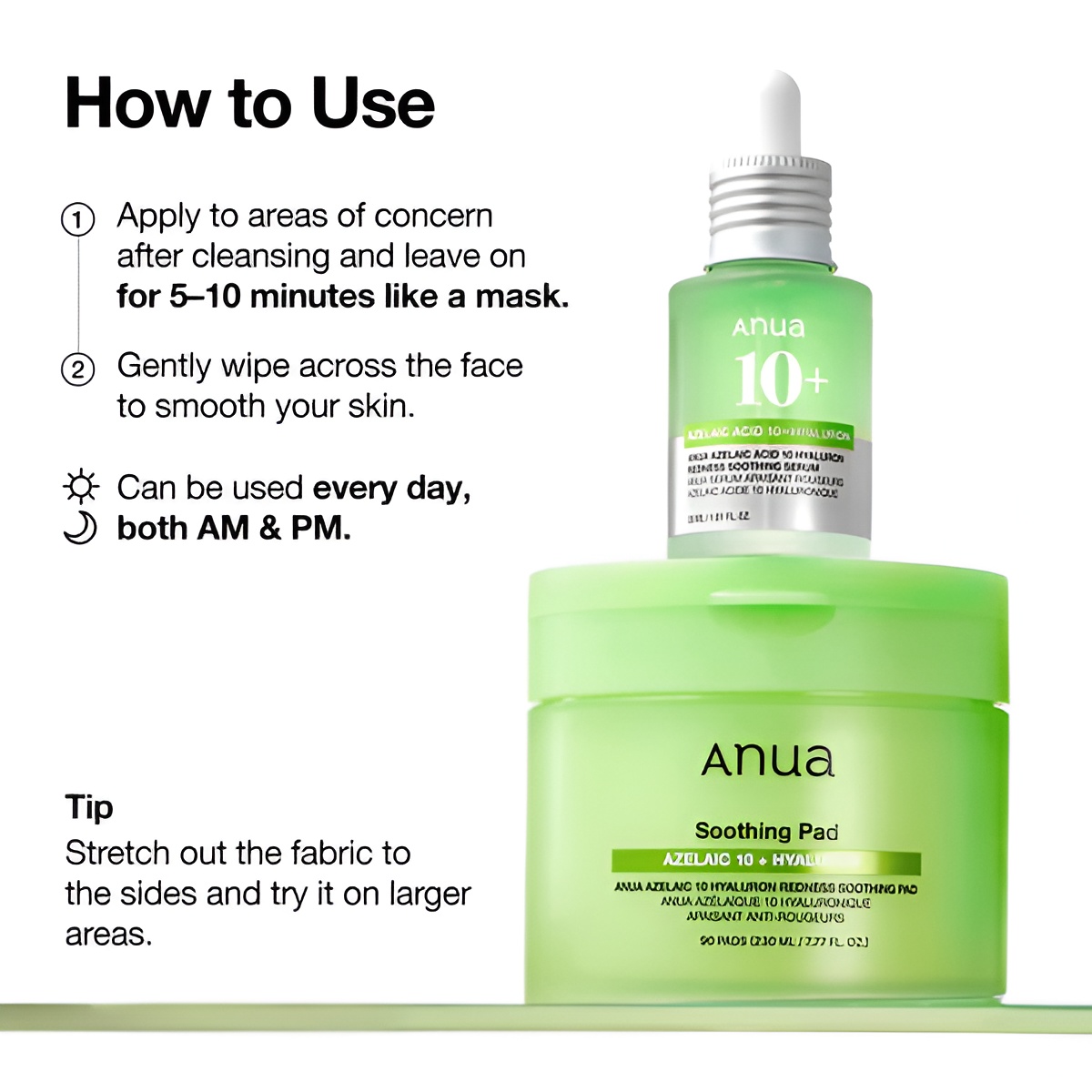 Anua Azelaic 10 Hyaluron Redness Soothing Pad