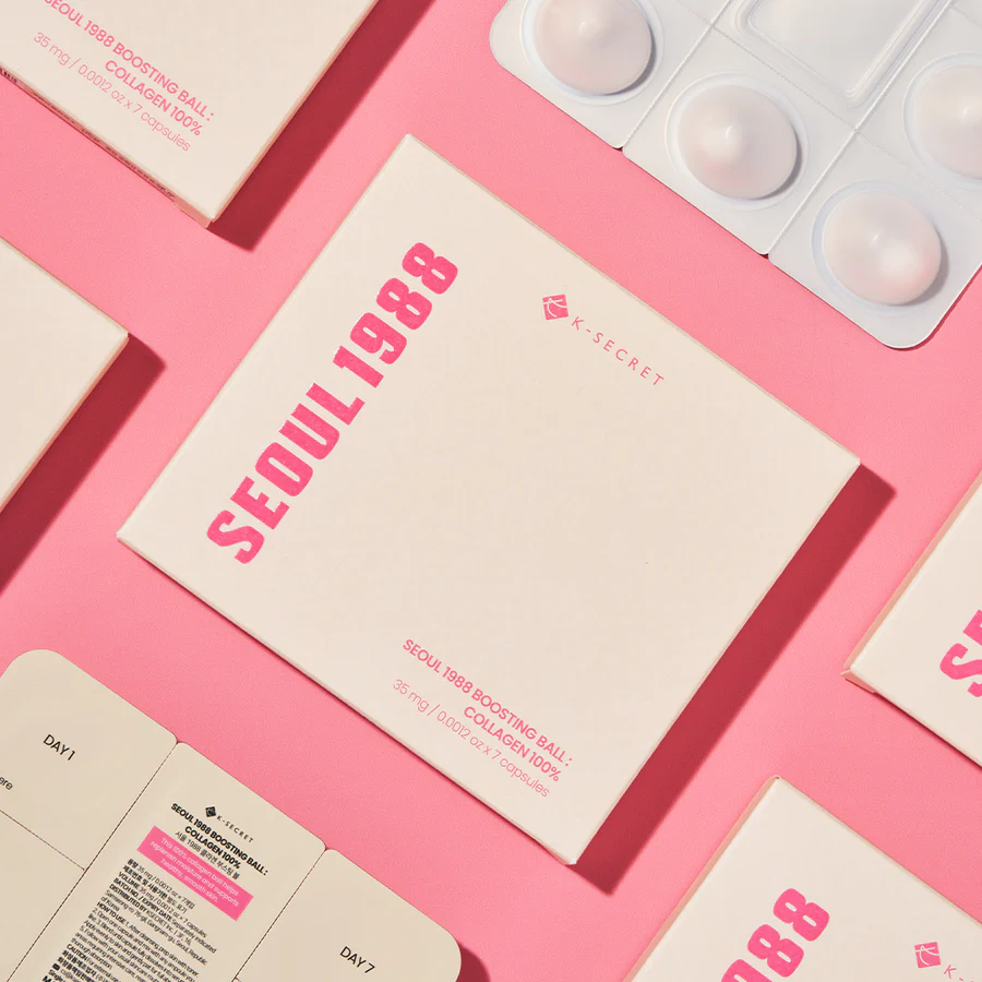 KSECRET SEOUL 1988 Boosting Ball Collagen 100% -35mg x 7 capsules