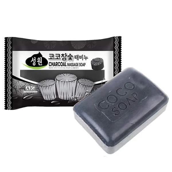 Sungwon Cosmetics Charcoal Massage Soap 150g