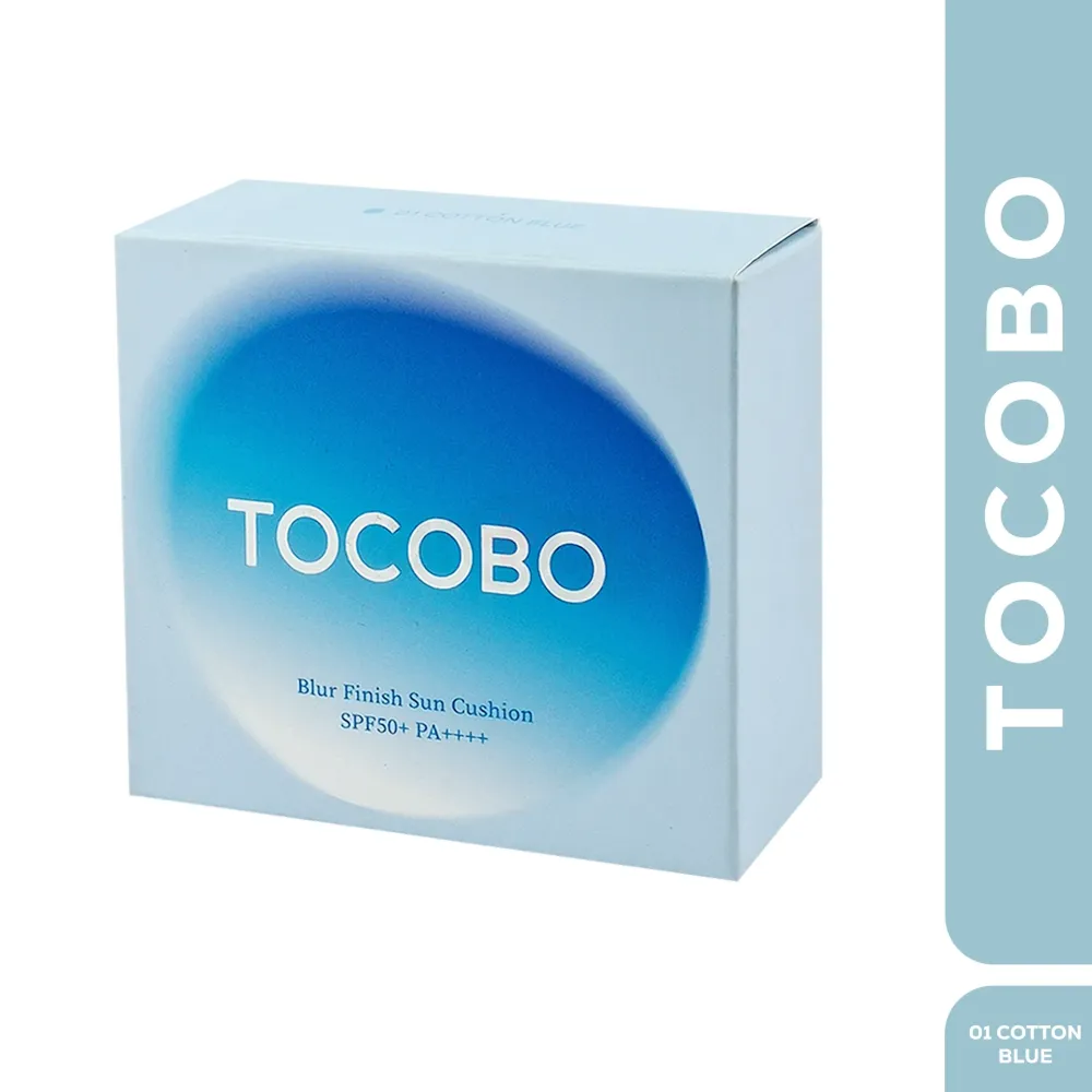 TOCOBO Blur Finish Sun Cushion SPF50+ PA++++ (01 Cotton Blue) 13g