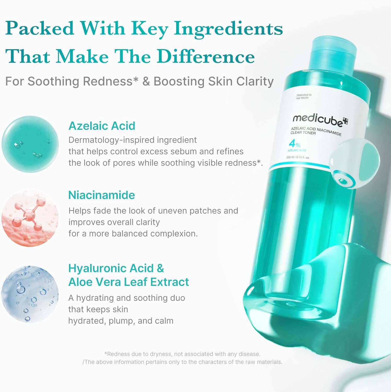 MEDICUBE Azelaic Acid Niacinamide Clear Toner - 250ml