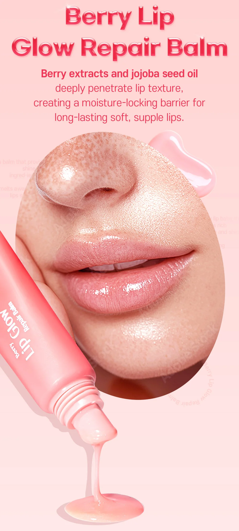Carenel Berry Lip Glow Repair Balm 10g