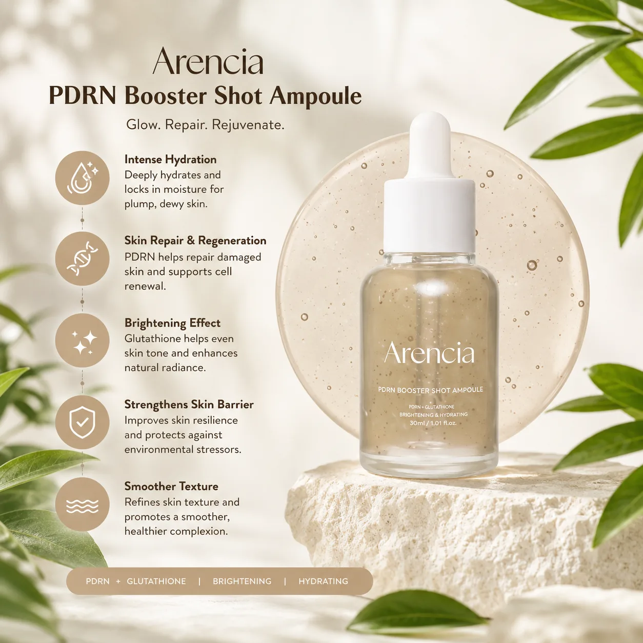 ARENCIA Rice Mucin Glow Serum 30ml thumbnail 3
