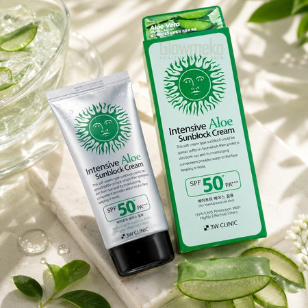 3W Clinic Intensive Aloe Sunblock Cream SPF 50+ PA+++ 70ml thumbnail 2