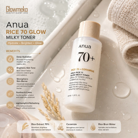 Anua Rice 70 Glow Milky Toner 40ml thumbnail 2