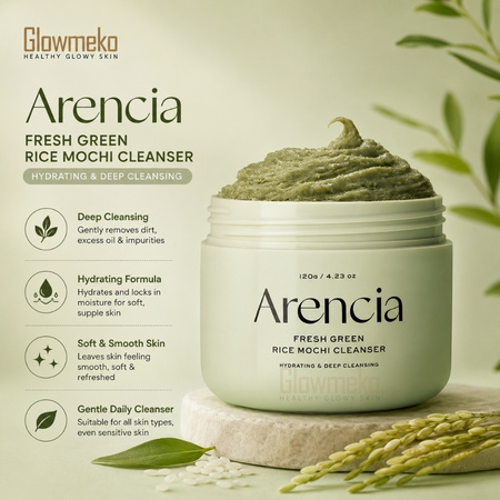 Arencia Fresh Green Rice Mochi Cleanser 120g thumbnail 3