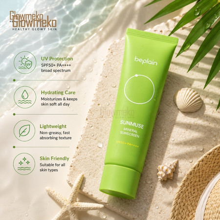 Beplain Sunmuse Mineral Sunscreen (SPF50+ PA++++) 50ml thumbnail 2