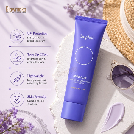 Beplain Sunmuse Tone-Up & Correcting Sunscreen (SPF50+ PA++++) 50ml thumbnail 2