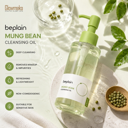 Beplain Mung Bean Cleansing Oil 200ml thumbnail 2