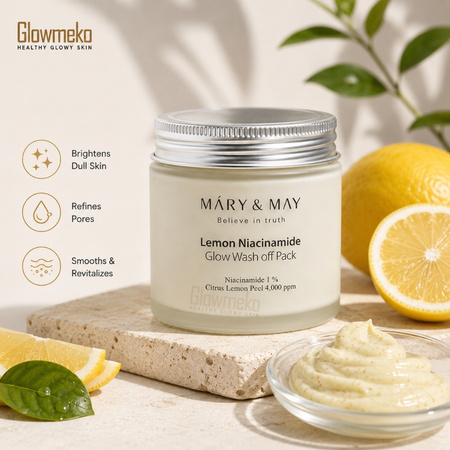 Mary&May Vegan Lemon Niacinamide Glow Wash off Pack 125g thumbnail 2