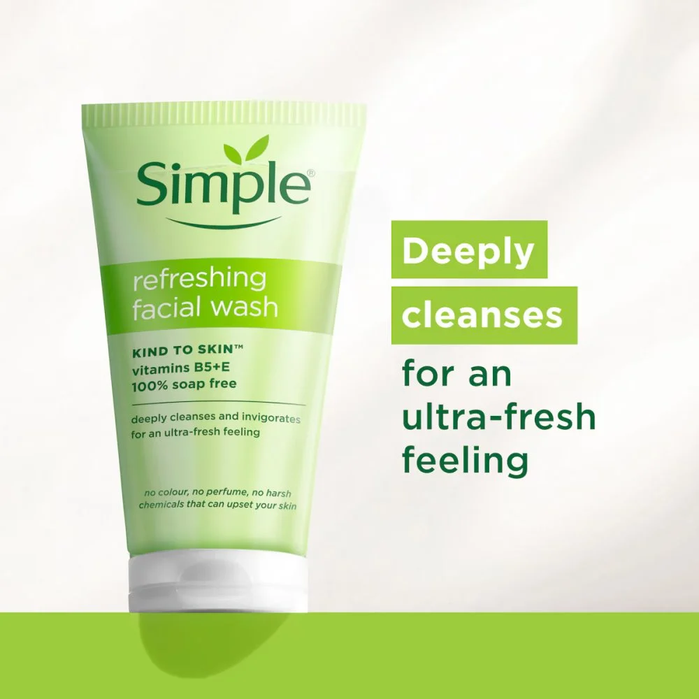 Simple Kind To Skin Refreshing Facial Wash 150 ml thumbnail 2
