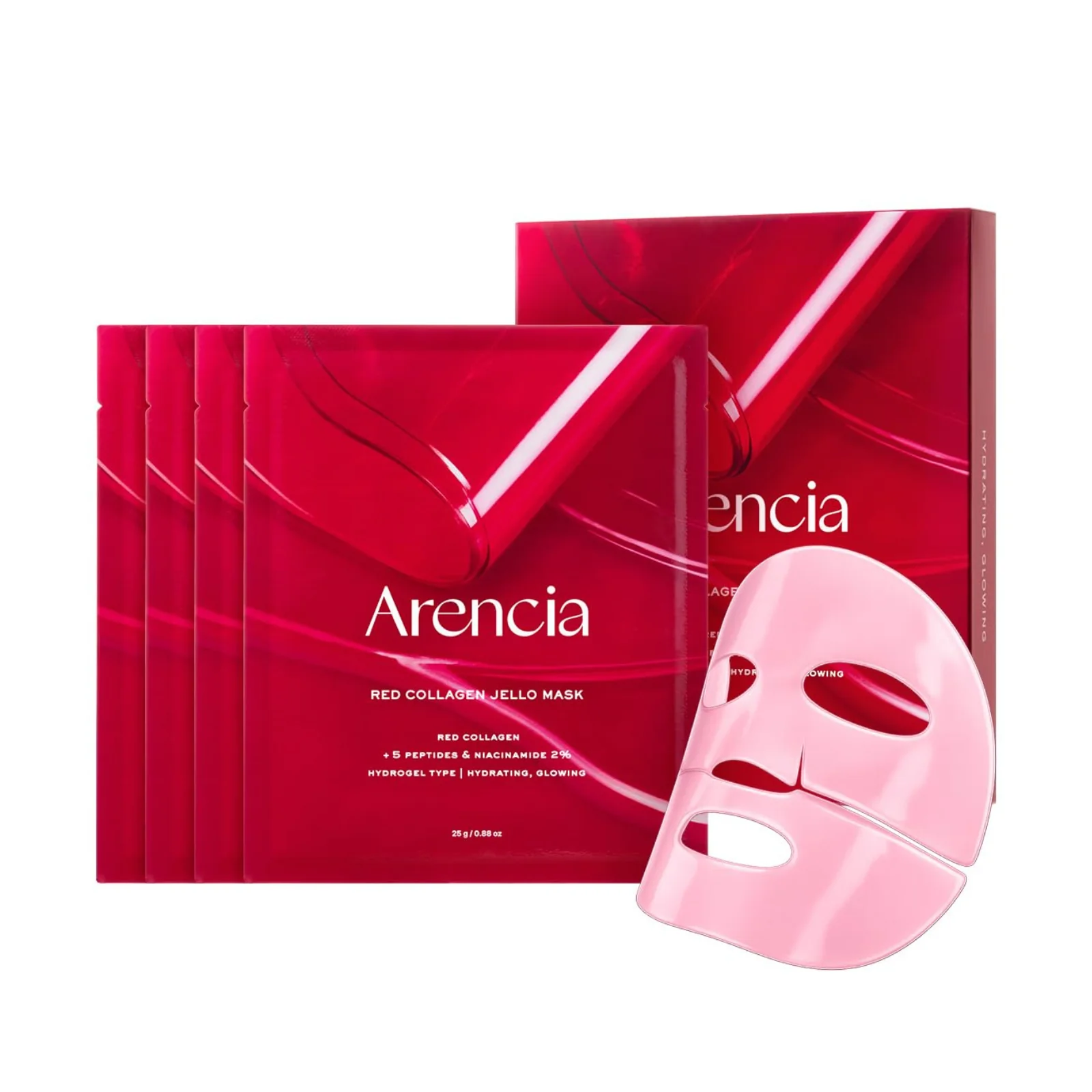 Arencia Red Collagen Jello Mask  25g thumbnail 2