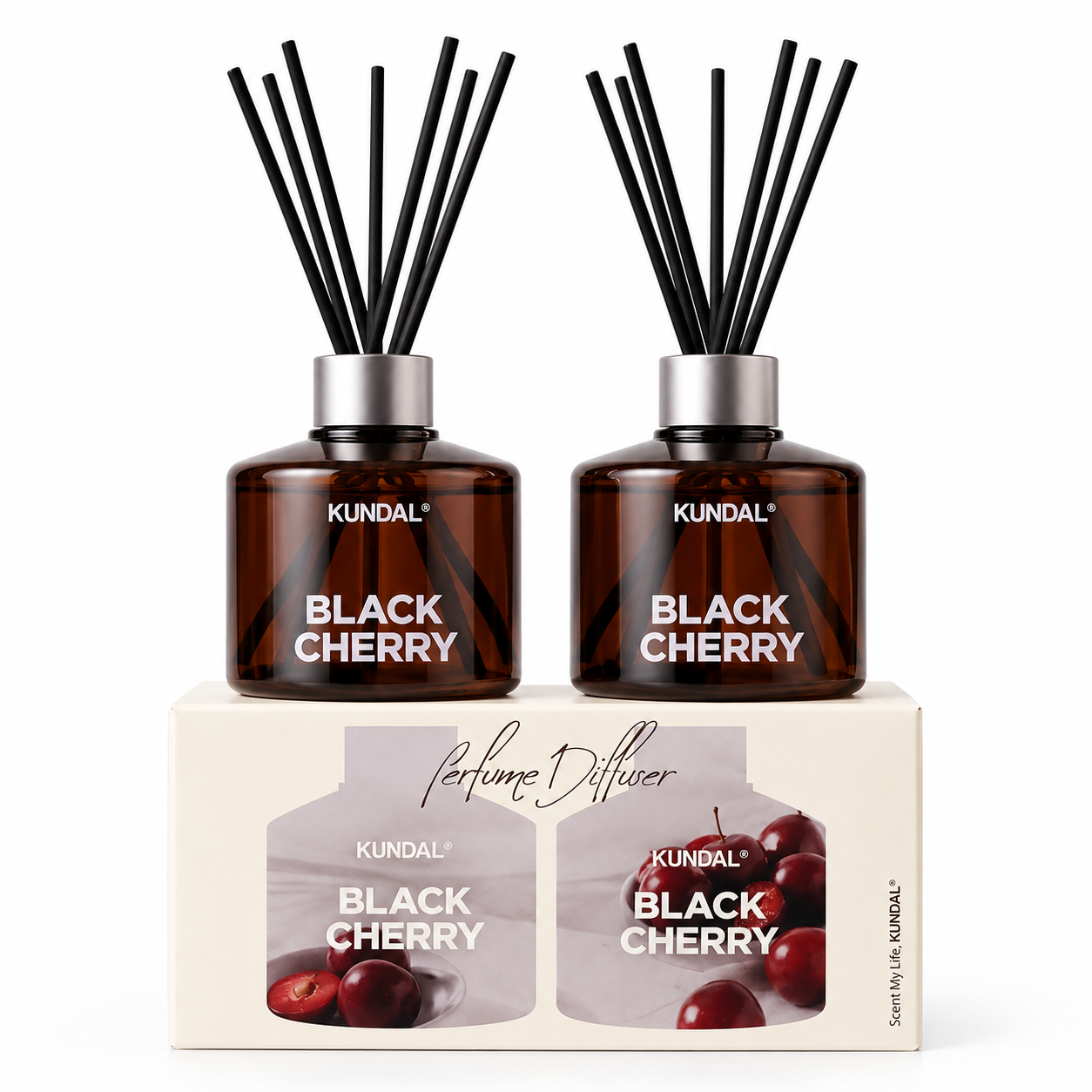 KUNDAL Perfume Car Diffuser (Black Cherry – 2 EA) – 150ml thumbnail 2