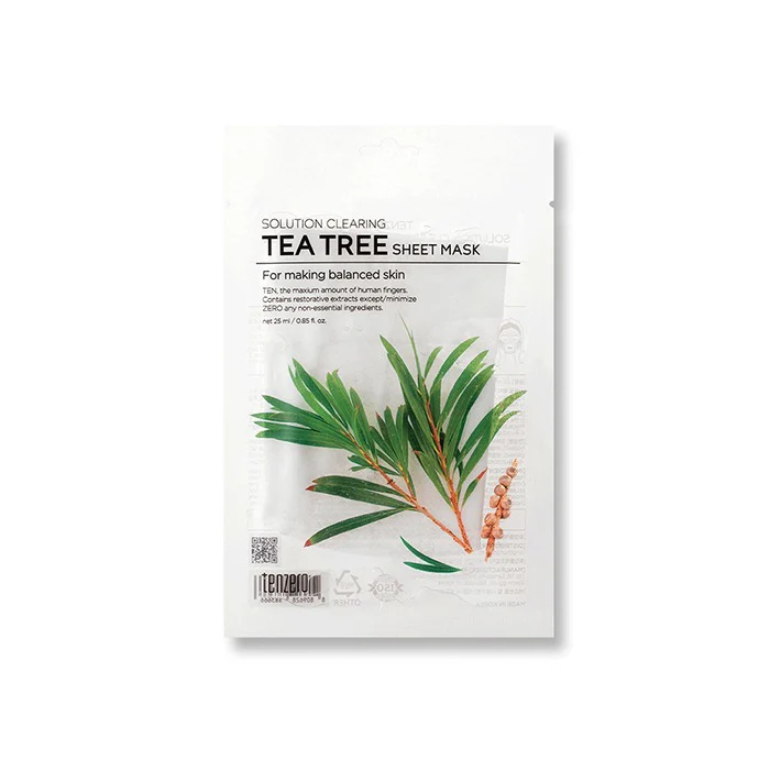 Tenzero tea tree sheet mask (10 pcs packet) 25ml