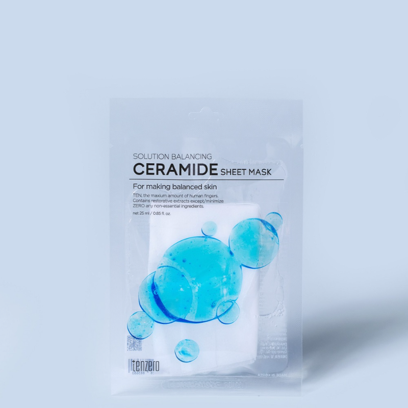Tenzero ceramide sheet mask (10 pcs packet) 25ml