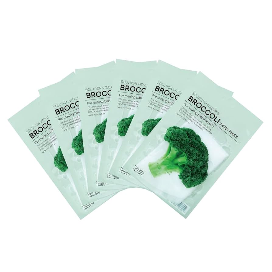 Tenzero broccoli sheet mask (10 pcs packet) 25ml