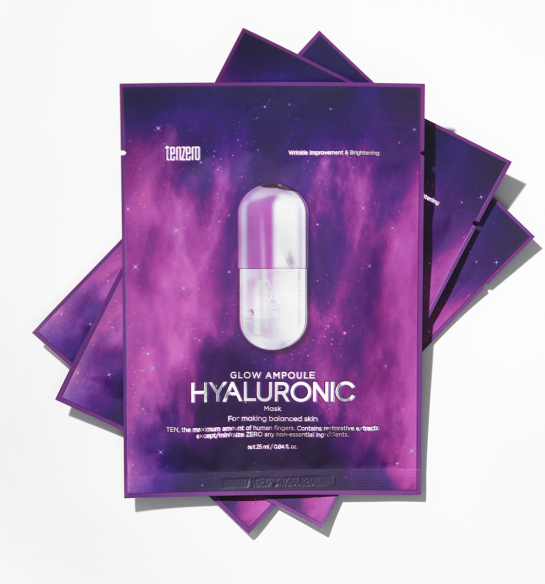 Tenzero glow ampoule hyaluronic mask(10ea) 25ml