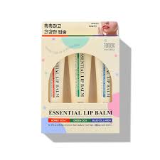 Tenzero essential lip balm (3pcs set) 9ml
