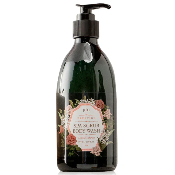 Plu spa scrub body wash (scented tuberose) 500ml