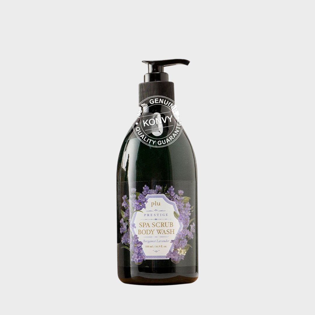 Plu Prestige Spa Scrub Body Wash (Bergamot Lavender) 500ml