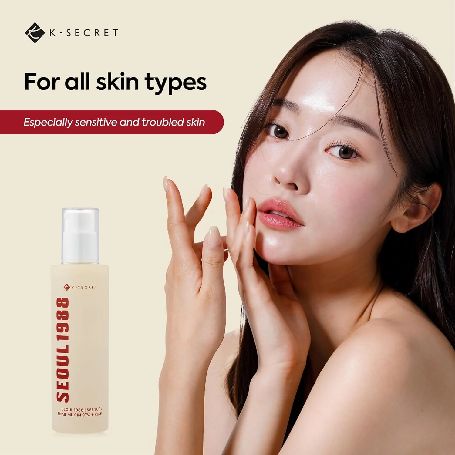 KSecret Seoul1988 Essence : Snail Mucin 97% + Rice 100ml