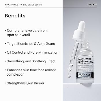 FRANKLY Niacinamide 15%+Zinc Beads Serum-30ml
