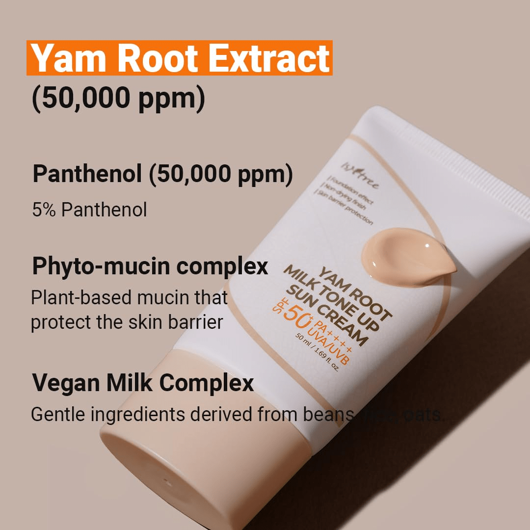Isntree Yam Root Milk Tone-Up Sun Cream (50 ml)