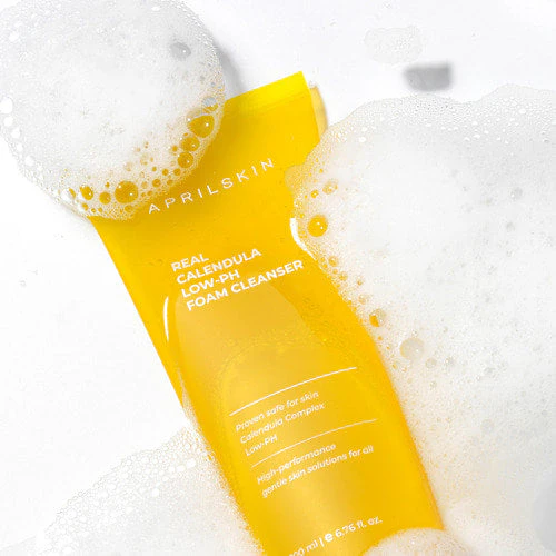 APRILSKIN Real Calendula Low-pH Foam Cleanser – 200 g