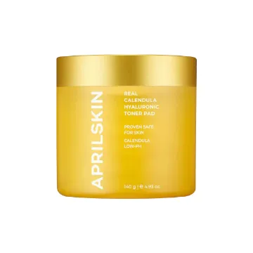 APRILSKIN Real Calendula Hyaluronic Toner Pads (60 Pads, 140 g)