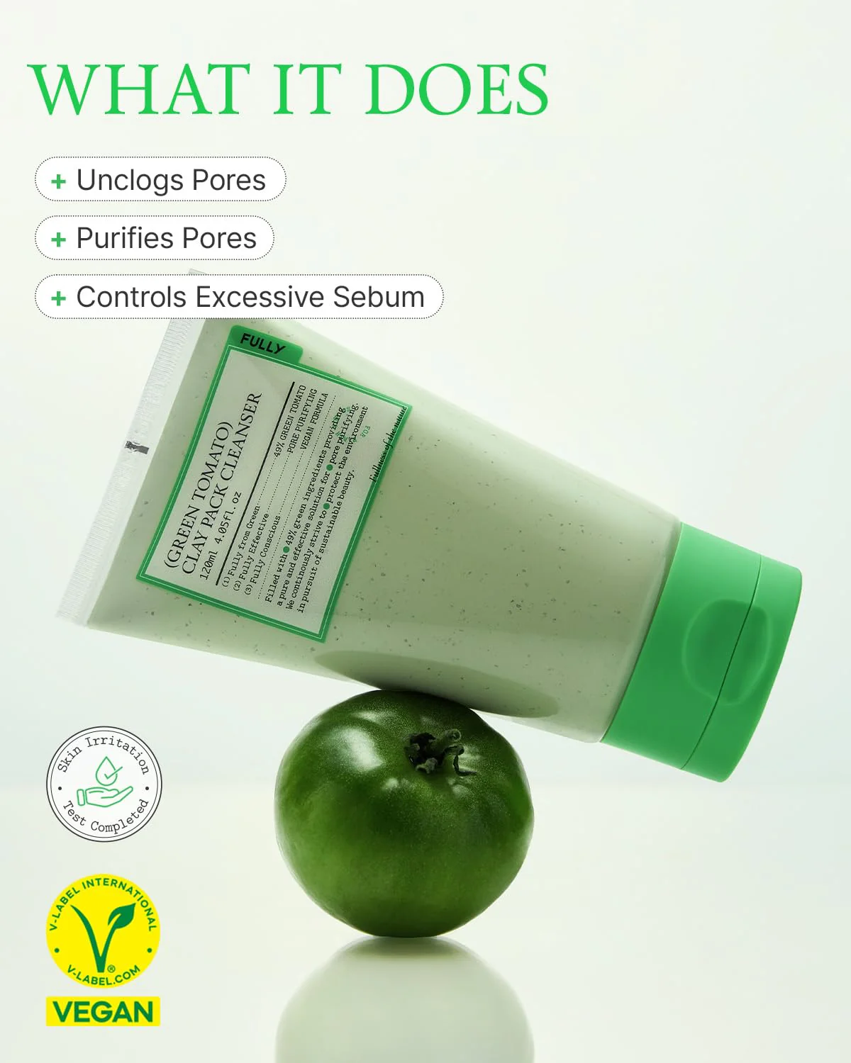 FULLY Green Tomato Clay Pack Cleanser (120 ml)