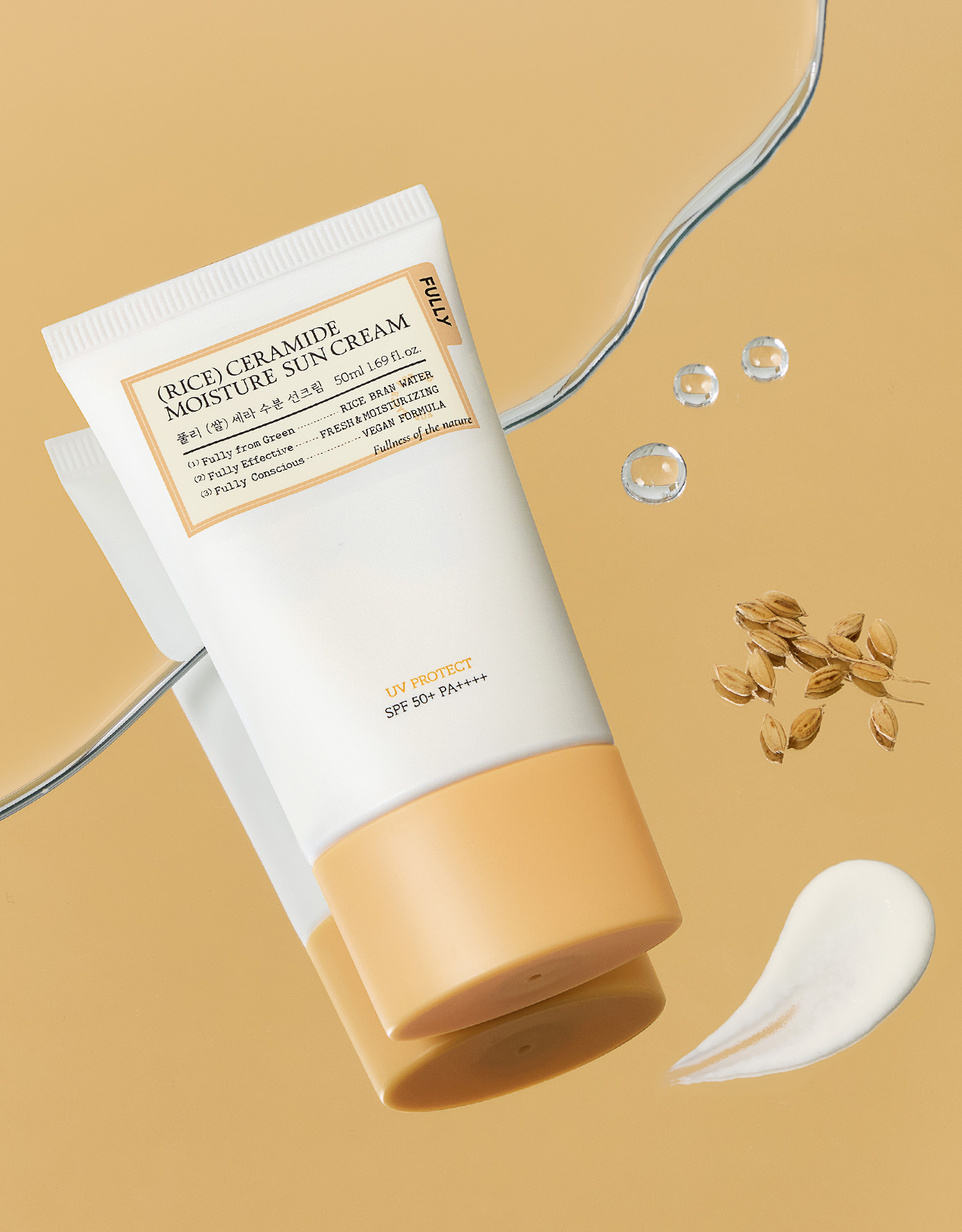FULLY Rice Ceramide Moisture Sun Cream (SPF 50+, PA++++) – 50 ml