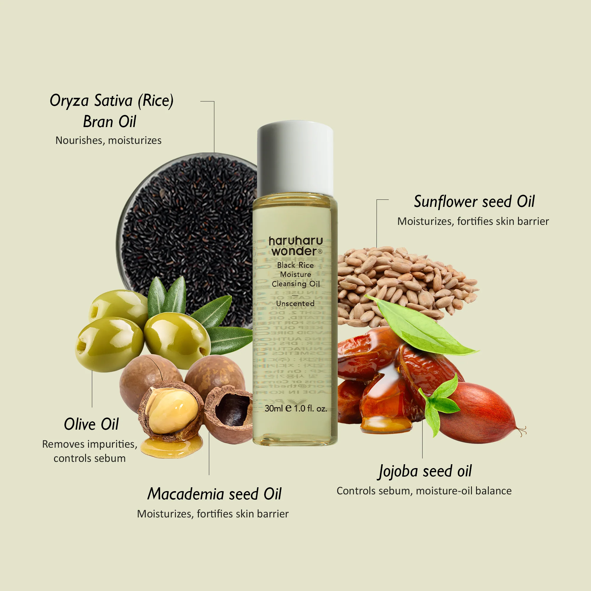 Haruharu Wonder Black Rice Moisture Deep Cleansing Oil (30ml)