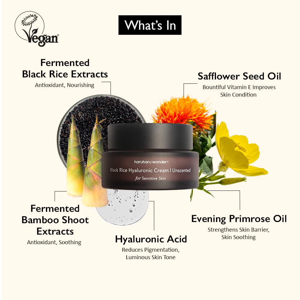 Haruharu Wonder Black Rice Hyaluronic Cream (Unscented) 50ml