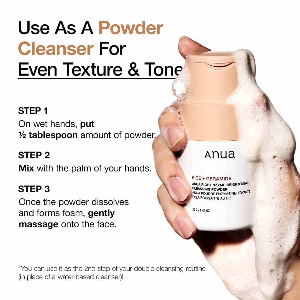 Anua Rice Enzyme Brightening Cleansing Powder (40g)