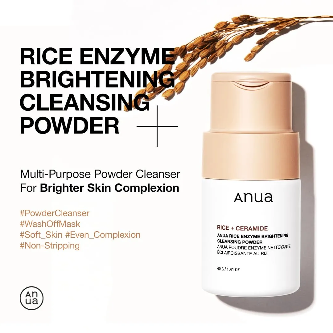 Anua Rice Enzyme Brightening Cleansing Powder (40g)