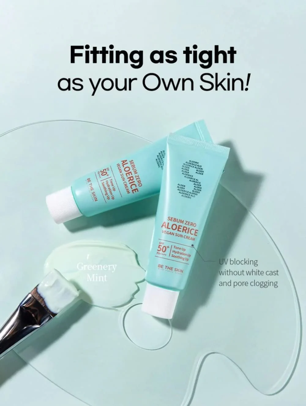 Be The Skin Sebum Zero Aloerice Vegan Sun Cream (50 ml)