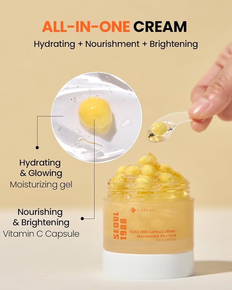 K-Secret Seoul 1988 Capsule Cream (Niacinamide 5% + Yuzu) – 50 ml