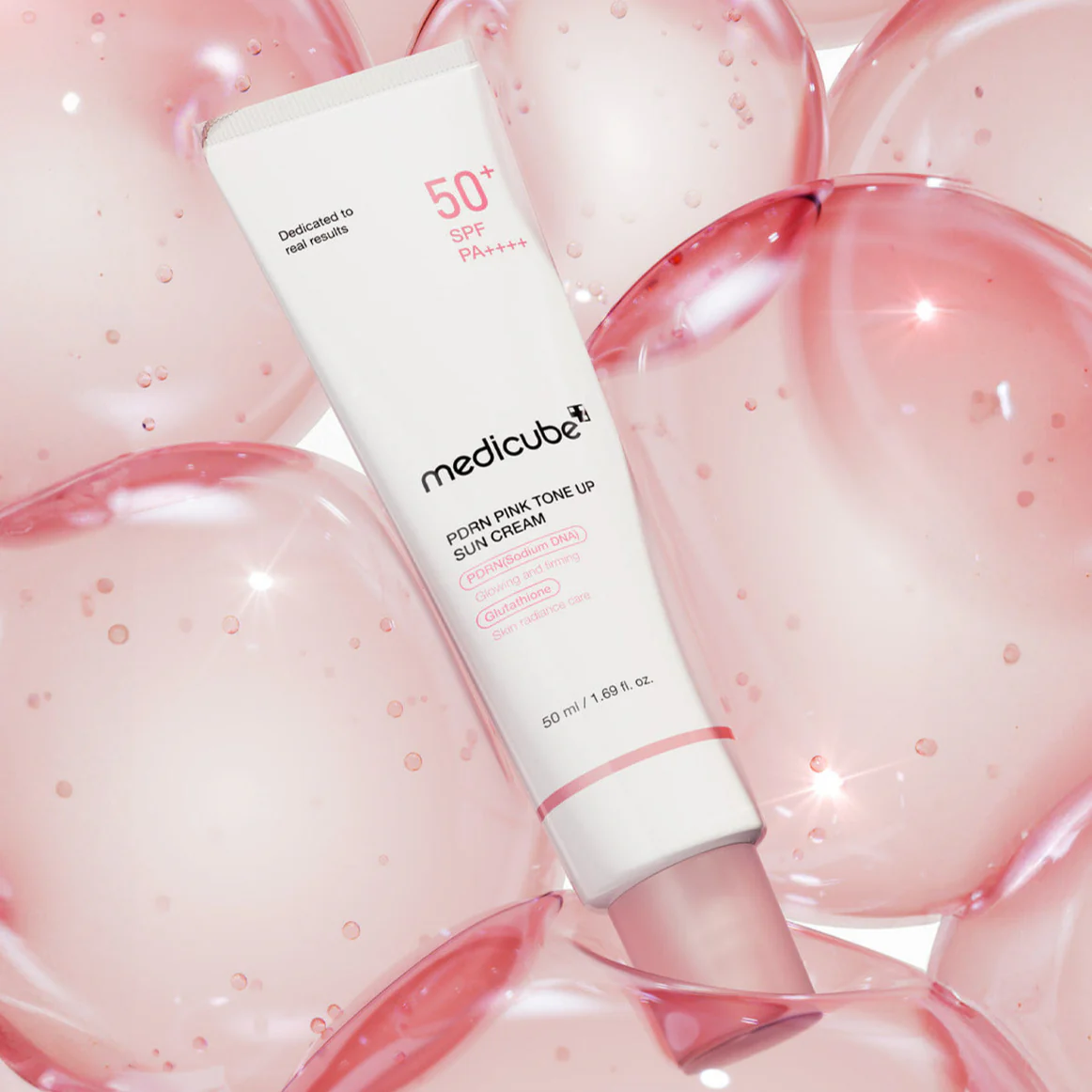 MEDICUBE PDRN Pink Tone Up Sun Cream SPF50+ PA++++ 50ml