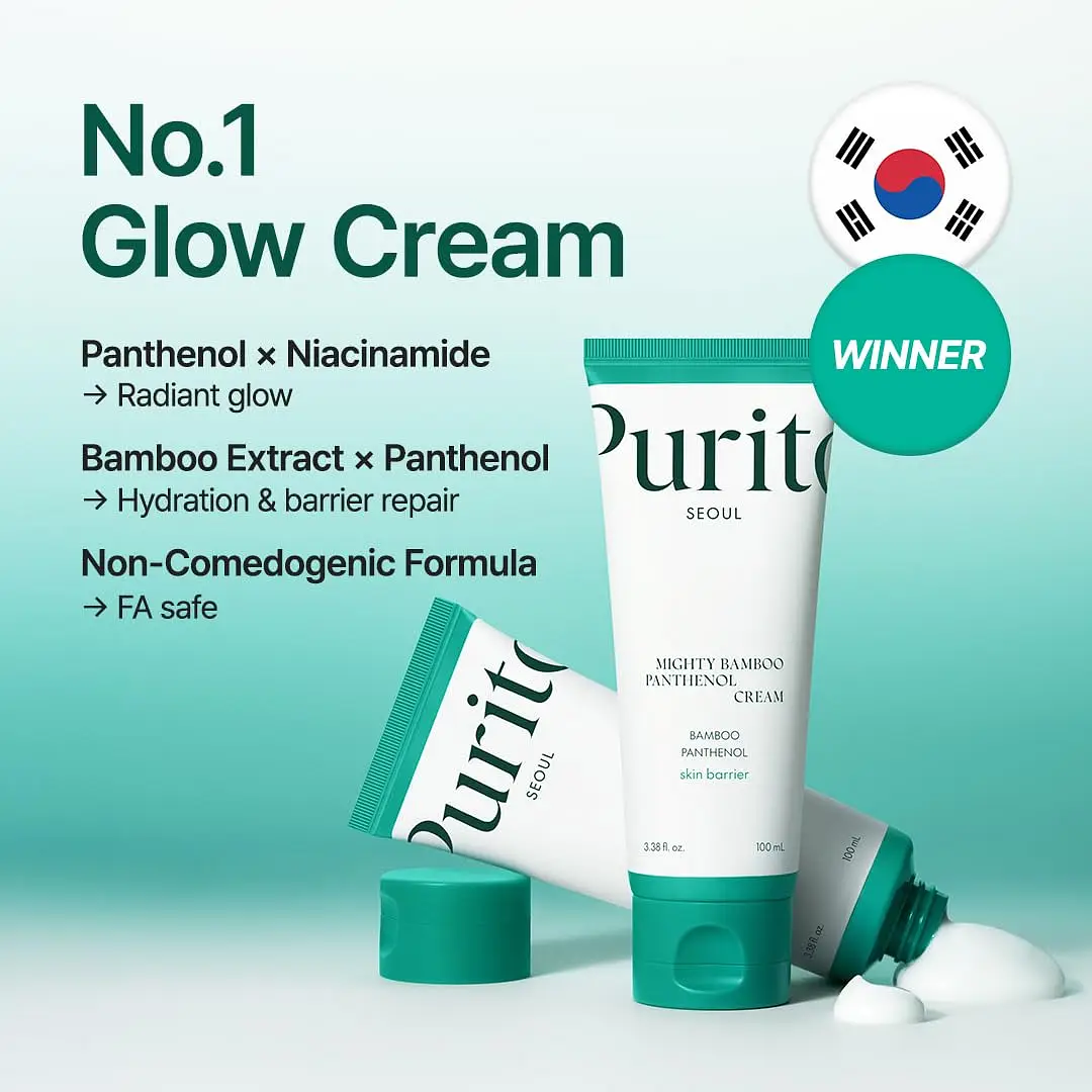 PURITO SEOUL Mighty Bamboo Panthenol Cream 100ml Barrier 