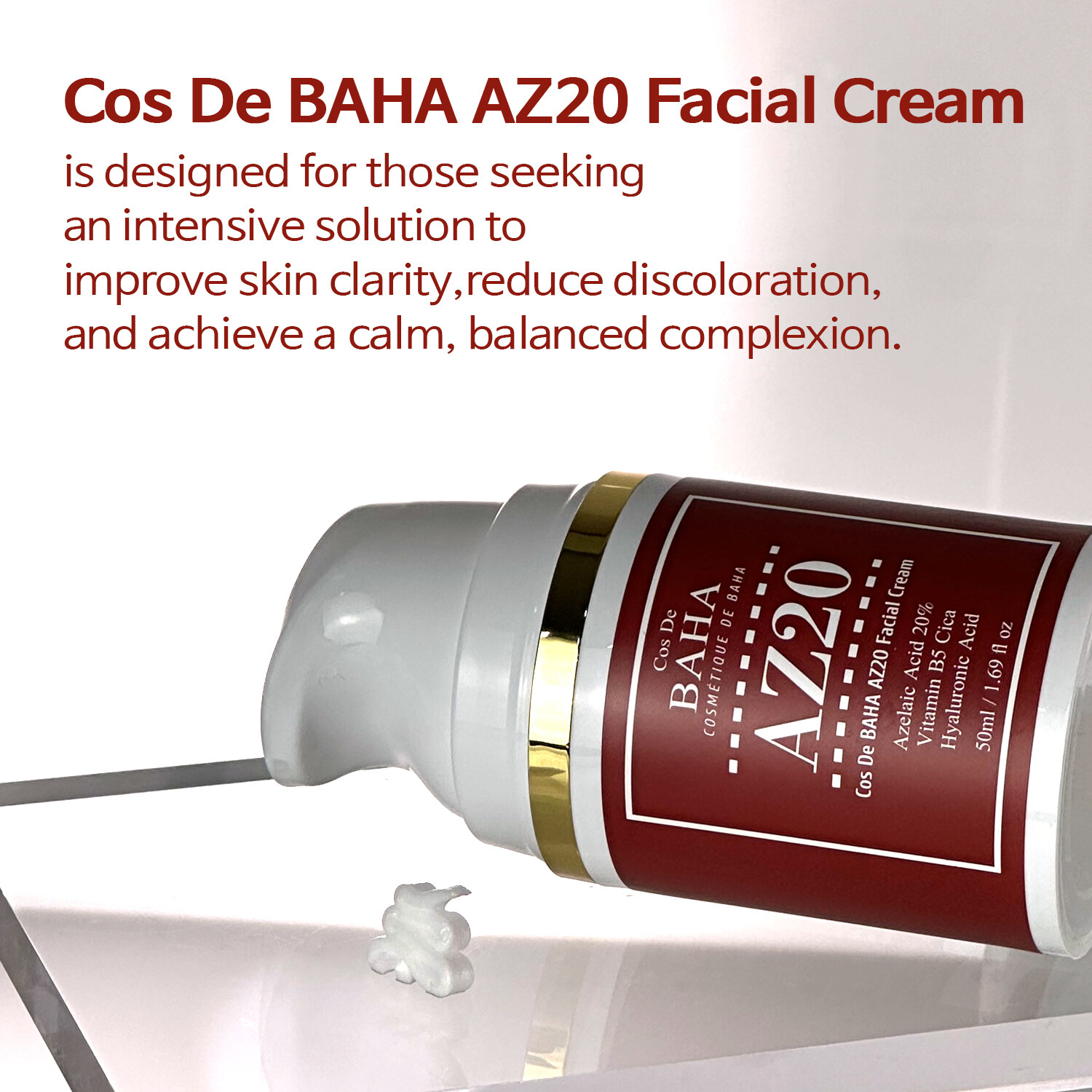 Cos De Baha Azelaic Acid 20% Cream AZ20 50ml