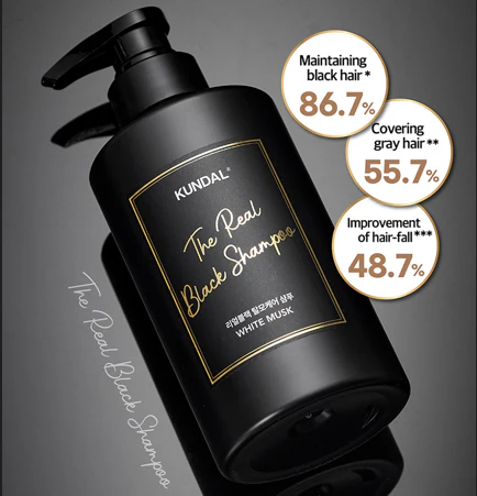 Kundal The Real Black Shampoo White Musk- 500ml