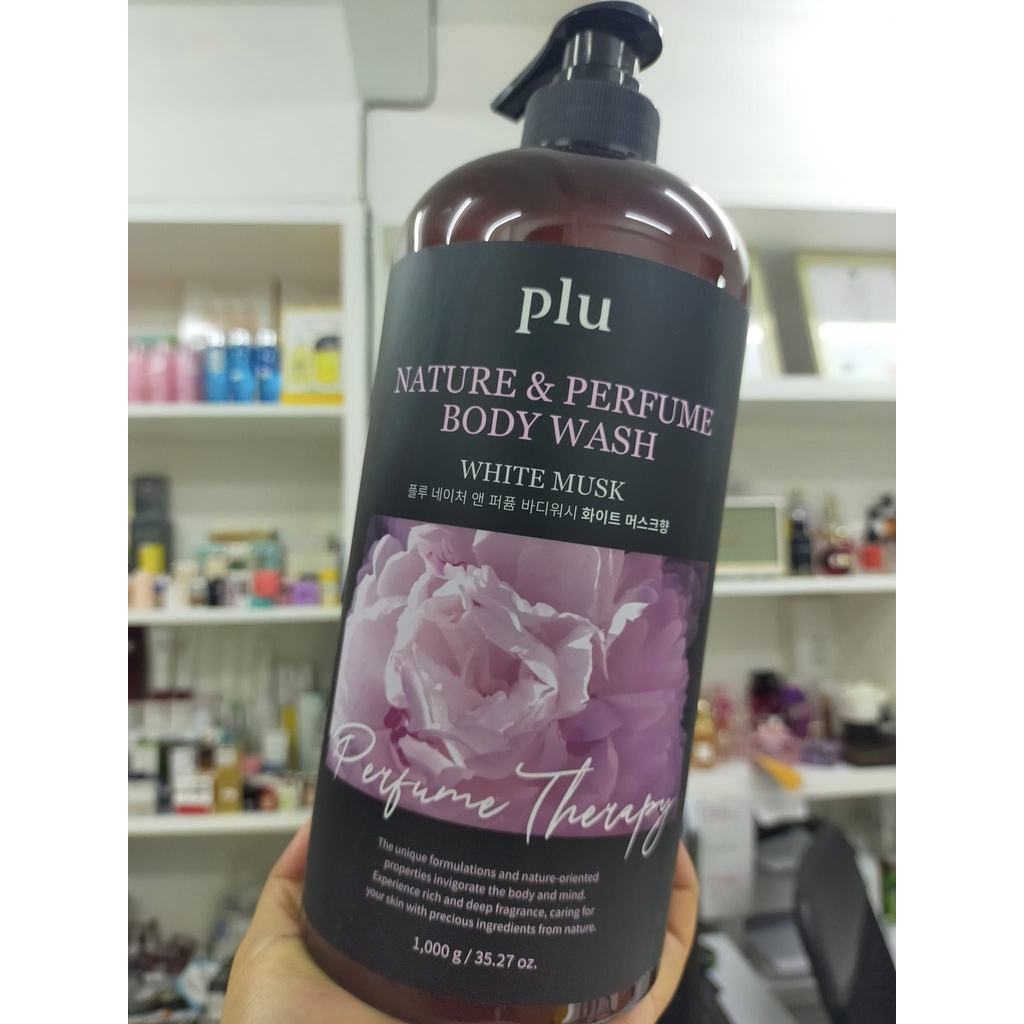 Plu nature & perfume body wash (white mask) 1000ml