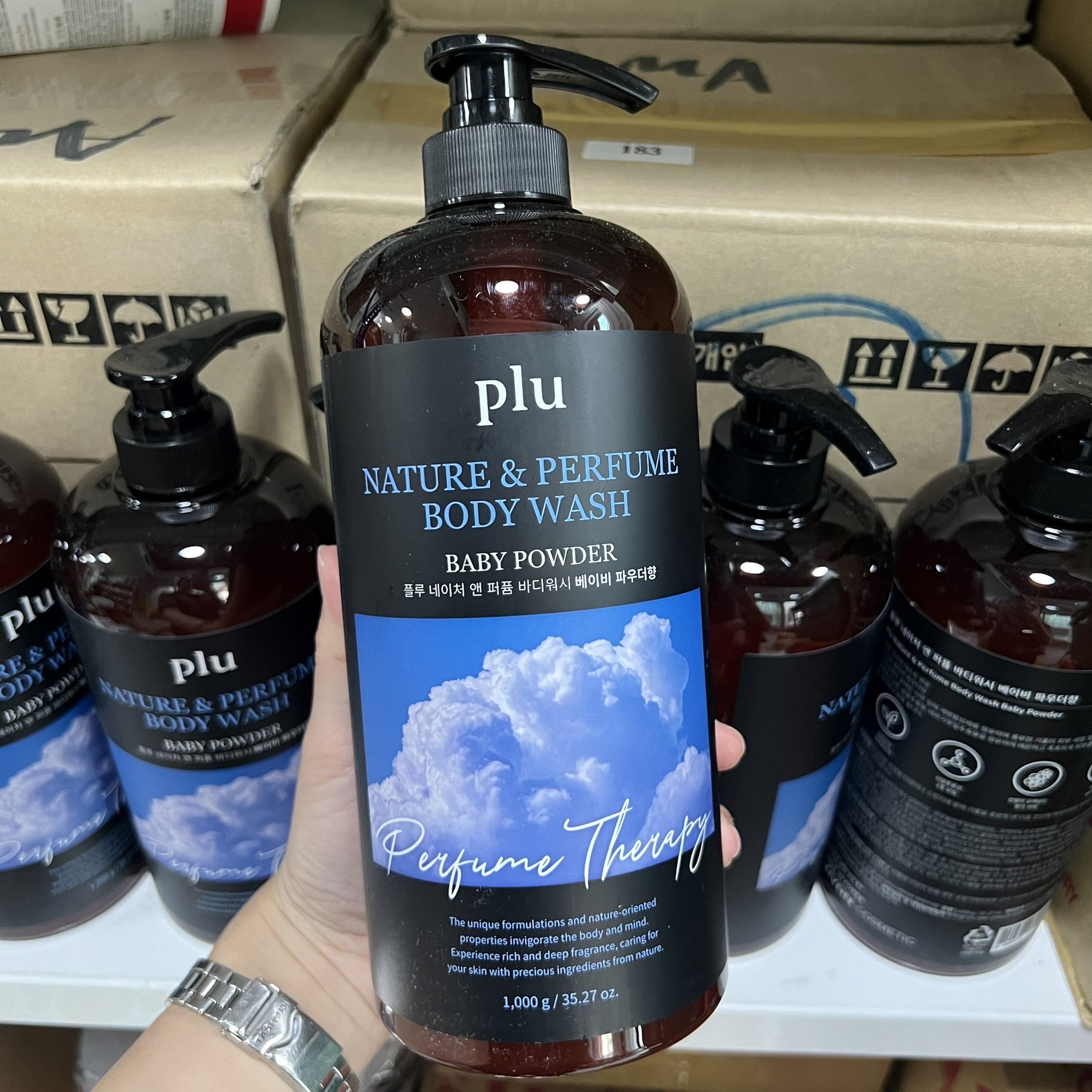 Plu nature & perfume body wash (baby powder) 1000ml
