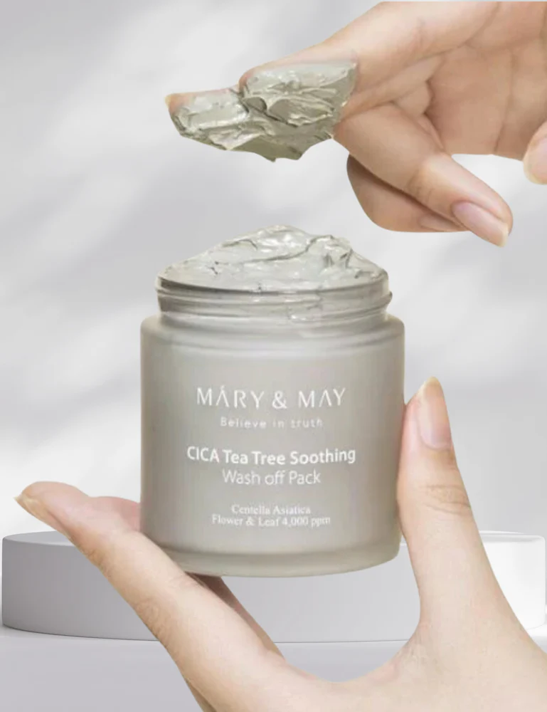 Mary & May Cica Tea Tree Soothing Wash Off Mask Pack - 125g