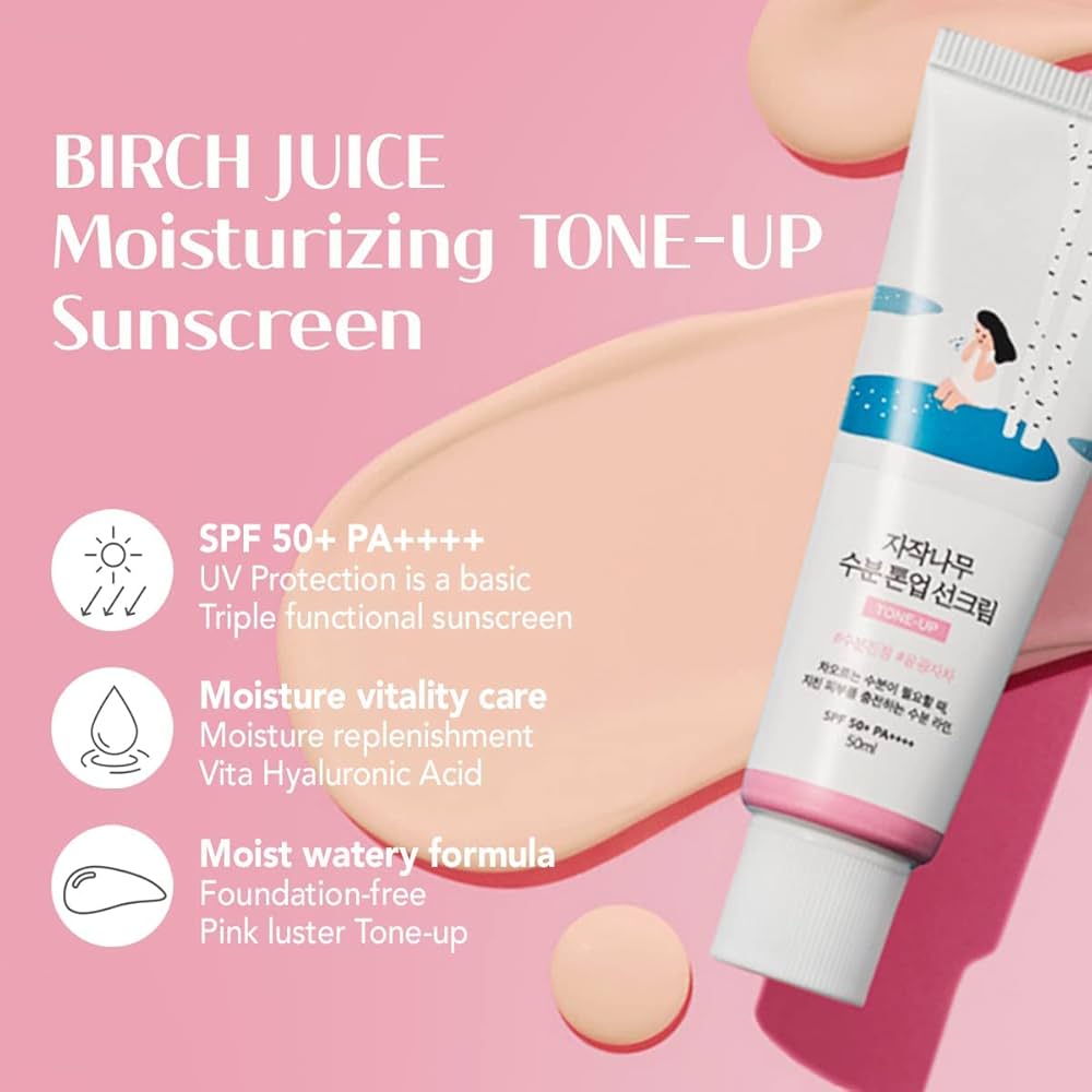 Round Lab Birch Juice Moisturizing Tone-Up Sunscreen SPF-50+++ - 50ml