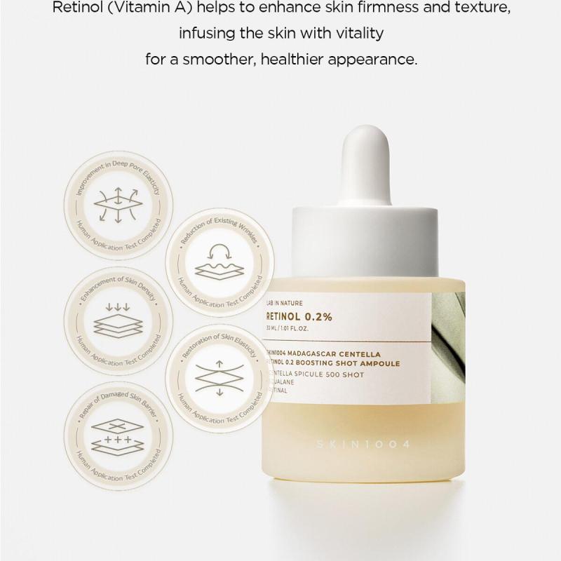 SKIN1004 Madagascar Centella Retinol 0.2 Boosting Shot Ampoule- 30ml