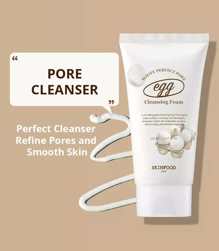 SKINFOOD Egg White Perfect Pore Cleansing Foam 150ml