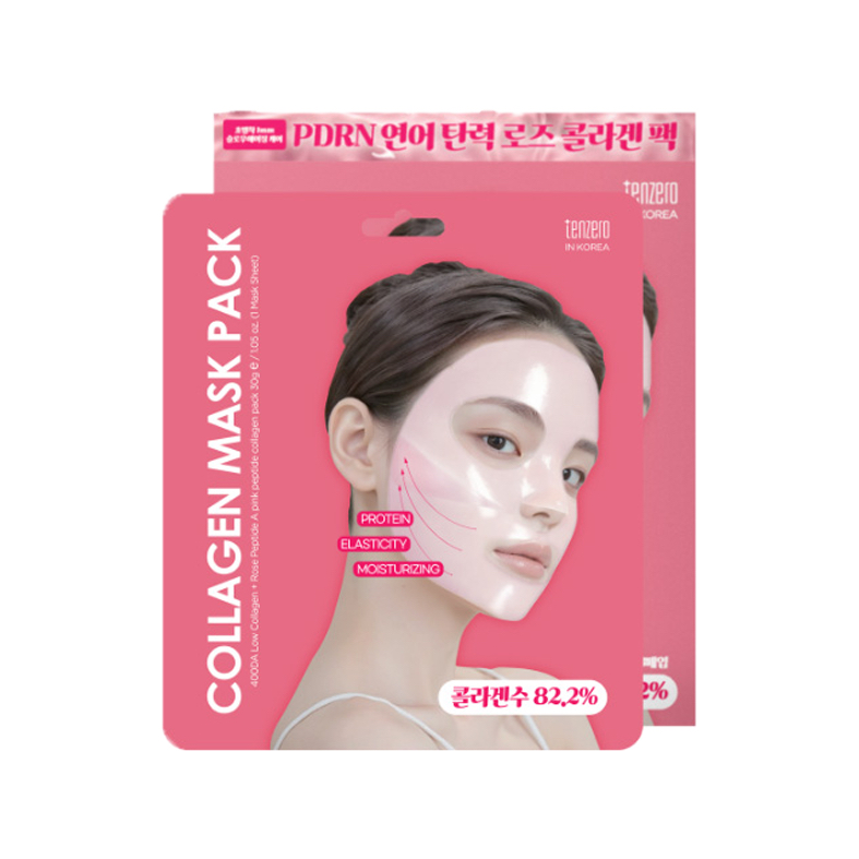 Tenzero Rose Peptide Collagen Mask Pack 30g