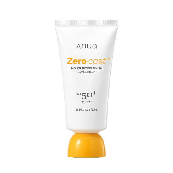 ANUA Zero-Cast Moisturizing Finish Sunscreen SPF 50-50ml