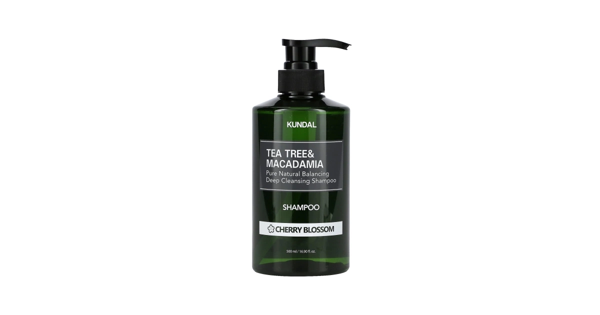Kundal Tea Tree & Macadamia Shampoo (Cherry Blossom) 500 ML